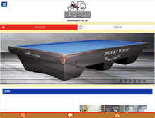 Tablet Screenshot of adbilliards.com